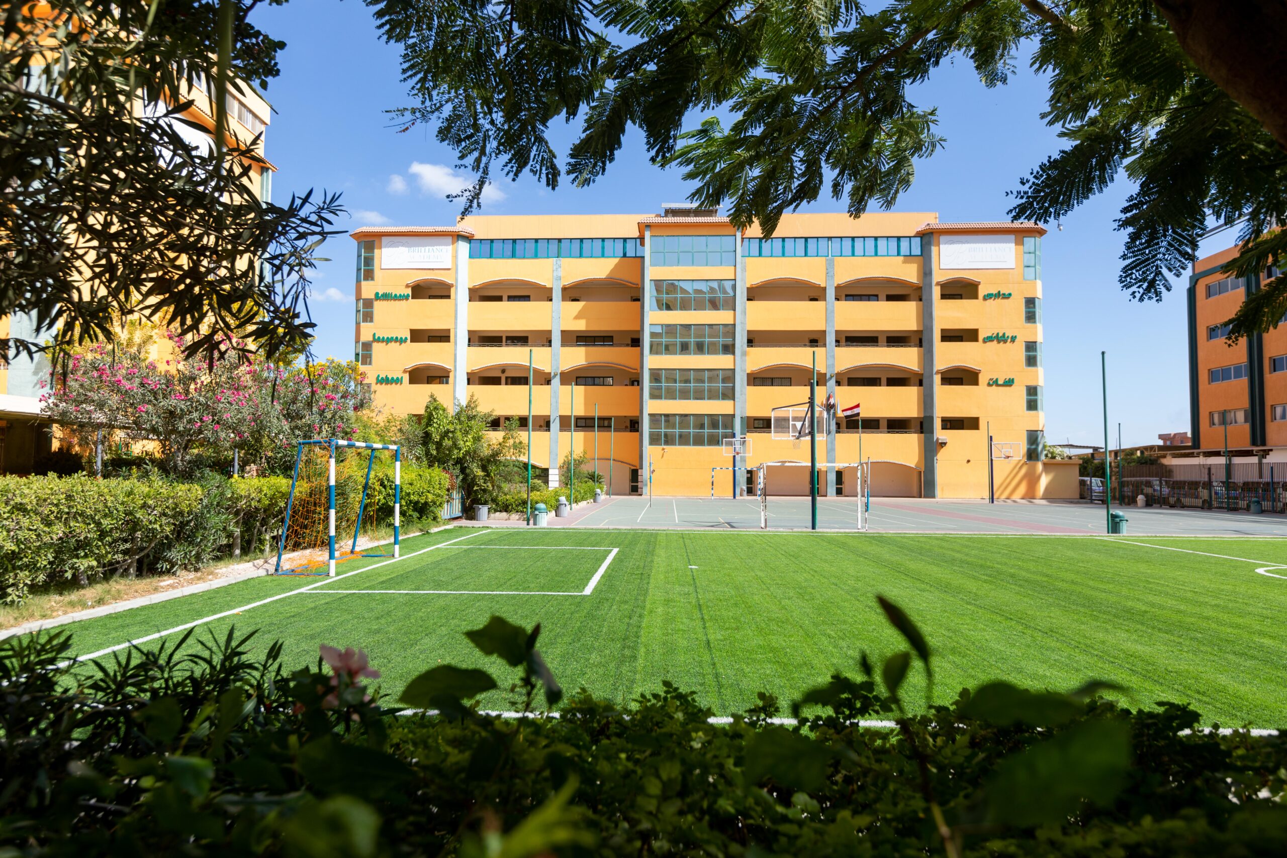 Open landscaped sports field at Brilliance Academy