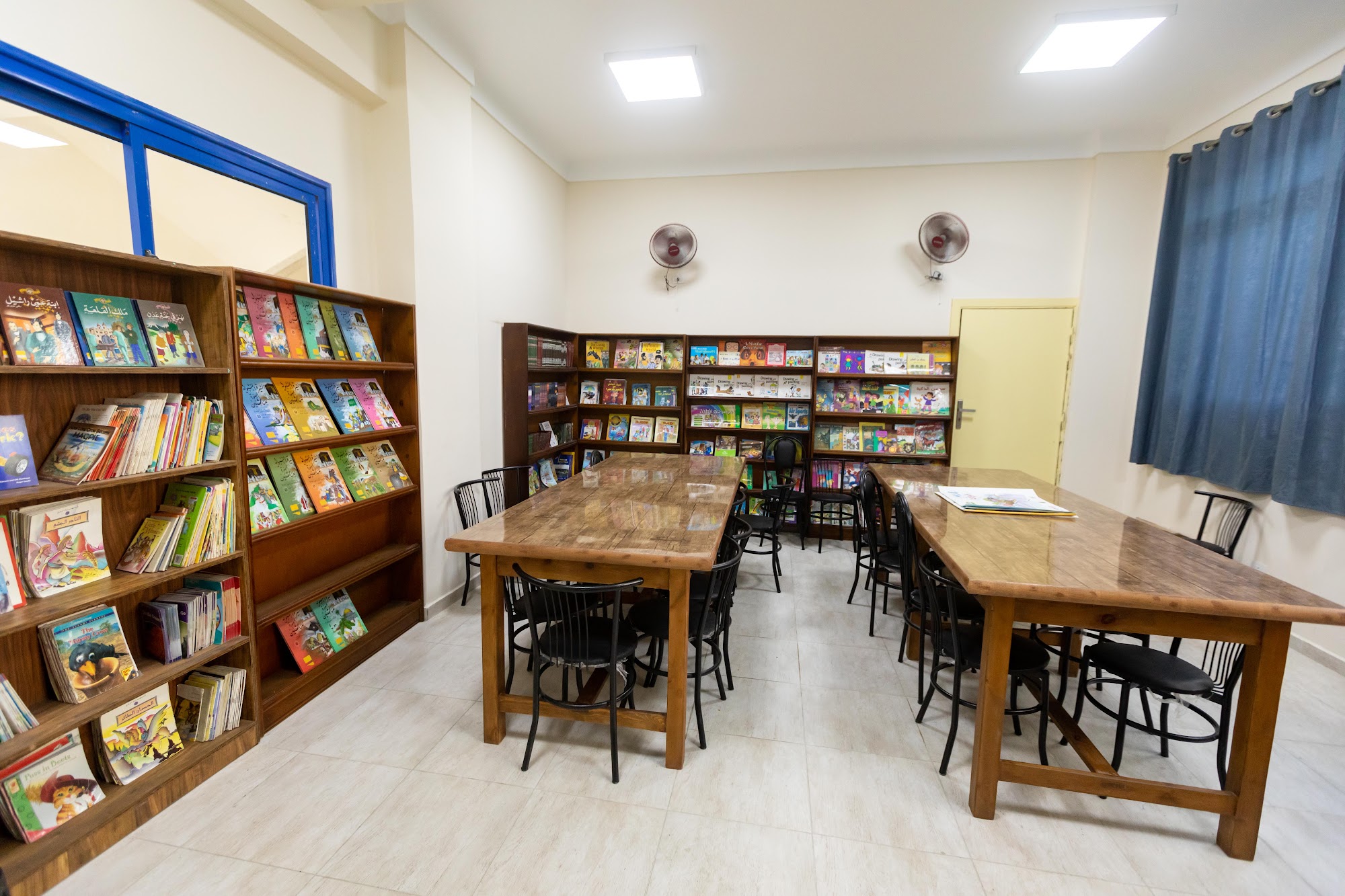 Library and reading area at Brilliance Academy